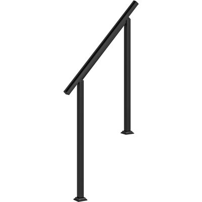 Outsunny Pasamanos de Escalera Exterior para 1-3 Escalones con Kit de Instalación, Negro Aosom España Outsunny Pasamanos de Escalera Exterior para 1-3 Escalones con Kit de Instalación, Negro Aosom España