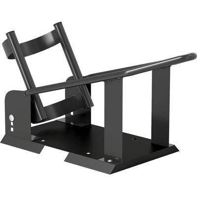 Homcom Soporte para Rueda Delantera de Motocicleta Carga 816,5 kg Robusta con Altura Ajustable para Ruedas Ø38,1-53,34 cm Negro Homcom Soporte para Rueda Delantera de Motocicleta Carga 816,5 kg Robusta con Altura Ajustable para Ruedas Ø38,1-53,34 cm Negro