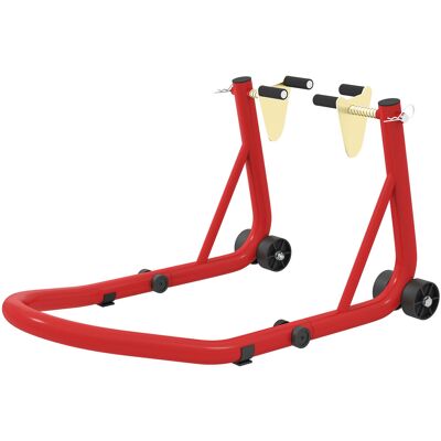 Homcom Set de soporte para motocicletas delantero/trasero elevador para motocicletas hasta 544 kg acero Rojo Aosom España Homcom Set de soporte para motocicletas delantero/trasero elevador para motocicletas hasta 544 kg acero Rojo Aosom España
