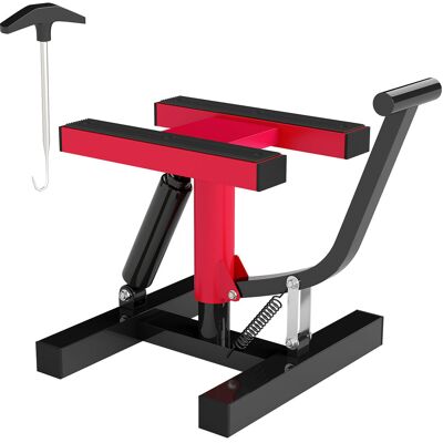 Homcom Caballete Elevador de Moto en Acero Capacidad 150kg Altura Ajustable y Plataforma Antideslizante Rojo Aosom España Homcom Caballete Elevador de Moto en Acero Capacidad 150kg Altura Ajustable y Plataforma Antideslizante Rojo Aosom España