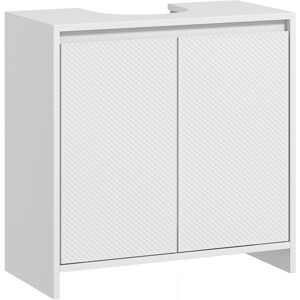 Homcom Mueble para Debajo del Lavabo de Baño Armario de Baño Moderno con Estante Mueble Lavabo con Pie Anti-vuelco Carga 40 kg 60x30x60 cm Blanco Homcom Mueble para Debajo del Lavabo de Baño Armario de Baño Moderno con Estante Mueble Lavabo con Pie Anti-vuelco Carga 40 kg 60x30x60 cm Blanco