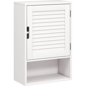 Homcom Armario de baño colgante mueble de pared con puerta de cierre suave, estantes regulables 40 x 20 x 60 cm Blanco Aosom España Homcom Armario de baño colgante mueble de pared con puerta de cierre suave, estantes regulables 40 x 20 x 60 cm Blanco Aosom España