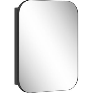 Homcom Armario de Baño con Espejo Diseño con Bordes Curvados Estantes Ajustables 40,2x10,2x50,9 cm Negro Homcom Armario de Baño con Espejo Diseño con Bordes Curvados Estantes Ajustables 40,2x10,2x50,9 cm Negro