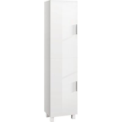 Homcom Armario alto de baño mueble columna de almacenamiento 2 puertas y estantes ajustables 40 x 30 x 167,5 cm blanco Homcom Armario alto de baño mueble columna de almacenamiento 2 puertas y estantes ajustables 40 x 30 x 167,5 cm blanco