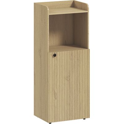Homcom mueble de baño para nicho con armario, estante abierto, estante ajustable, armario de baño, 40 x 31 x 104 cm, Roble amarillo Aosom España Homcom mueble de baño para nicho con armario, estante abierto, estante ajustable, armario de baño, 40 x 31 x 104 cm, Roble amarillo Aosom España
