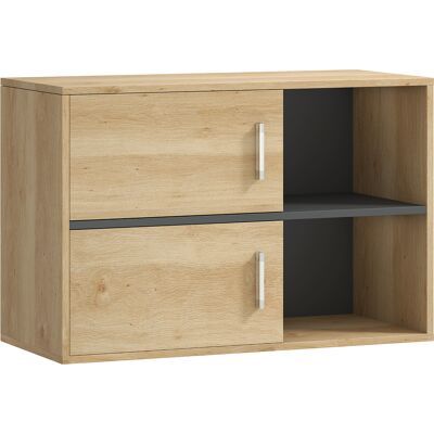 Homcom Armario de Baño de Pared con Compartimentos Abiertos y 2 Puertas Mueble de Baño Moderno 80x35x57,5 cm Natural Homcom Armario de Baño de Pared con Compartimentos Abiertos y 2 Puertas Mueble de Baño Moderno 80x35x57,5 cm Natural