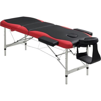 Homcom Camilla de Masaje Plegable Portátil Acolchada de Aluminio para Tatuaje Fisioterapia Deporte 185x60cm Negro y Rojo Aosom España Homcom Camilla de Masaje Plegable Portátil Acolchada de Aluminio para Tatuaje Fisioterapia Deporte 185x60cm Negro y Rojo Aosom España
