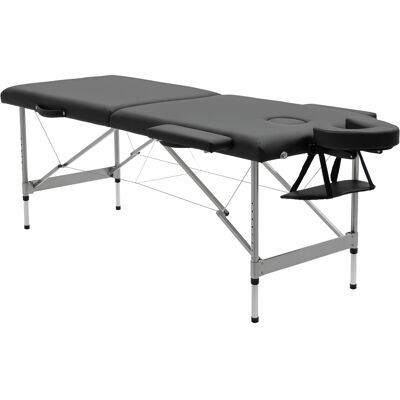 Homcom Camilla de Masaje Plegable Portátil Altura Ajustable 7 Posiciones Reposacabezas Apoyabrazos 186x71x62-83 cm Negro Aosom España Homcom Camilla de Masaje Plegable Portátil Altura Ajustable 7 Posiciones Reposacabezas Apoyabrazos 186x71x62-83 cm Negro Aosom España