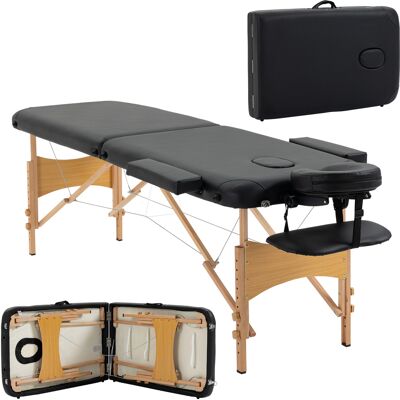Homcom Camilla de Masaje Plegable Negra Altura Ajustable 61-88 cm Ergonómica para Uso Doméstico y Profesional 185x60 cm Aosom España Homcom Camilla de Masaje Plegable Negra Altura Ajustable 61-88 cm Ergonómica para Uso Doméstico y Profesional 185x60 cm Aosom España