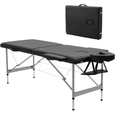 Homcom Camilla de Masaje Plegable Portátil Altura Ajustable 7 Posiciones Reposacabezas Apoyabrazos 186x71x62-83 cm Negro Aosom España Homcom Camilla de Masaje Plegable Portátil Altura Ajustable 7 Posiciones Reposacabezas Apoyabrazos 186x71x62-83 cm Negro Aosom España
