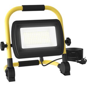 Homcom Foco LED Recargable con 4250 Lúmenes IP65 6500K Resistente a la Intemperie Ajustable y Portátil 25,5x16x25,5 cm Amarillo Homcom Foco LED Recargable con 4250 Lúmenes IP65 6500K Resistente a la Intemperie Ajustable y Portátil 25,5x16x25,5 cm Amarillo