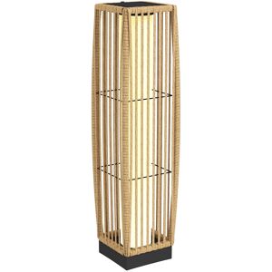 Outsunny Linterna de Jardín de Ratán Farola Solar Exterior con Luces LED Encendido y Apagado Automático Impermeable IP44 Arena Outsunny Linterna de Jardín de Ratán Farola Solar Exterior con Luces LED Encendido y Apagado Automático Impermeable IP44 Arena