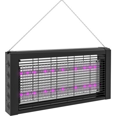 Homcom Lámpara Antimosquitos Eléctrica LED Mata Mosquitos Eléctrico 8W Efecto 60 m² para Interior Exterior 49x6x25 cm Negro Aosom España Homcom Lámpara Antimosquitos Eléctrica LED Mata Mosquitos Eléctrico 8W Efecto 60 m² para Interior Exterior 49x6x25 cm Negro Aosom España