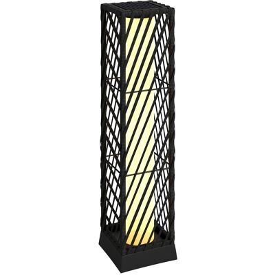 Outsunny Linterna de Jardín de Ratán Farola Solar Exterior con Luces LED Encendido y Apagado Automático Impermeable IP44 Negro Outsunny Linterna de Jardín de Ratán Farola Solar Exterior con Luces LED Encendido y Apagado Automático Impermeable IP44 Negro