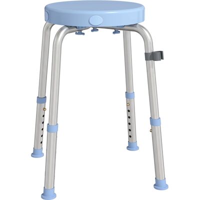 Homcom Taburete de Ducha Giratorio 360° Taburete Ducha con Marco de Aluminio y Altura Regulable en 5 Niveles Azul Claro Homcom Taburete de Ducha Giratorio 360° Taburete Ducha con Marco de Aluminio y Altura Regulable en 5 Niveles Azul Claro