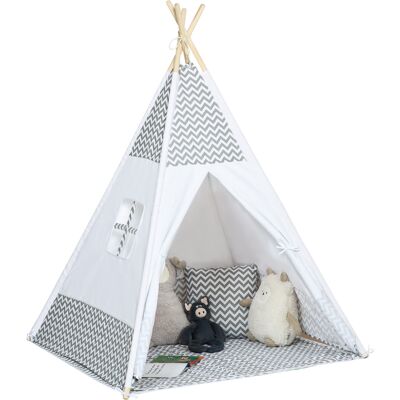 Homcom Tienda Indio Tienda de juegos para Niños Estilo Gráfico - 1,2x1,2x1,55 m - Puerta cerrable Ventana Alfombra Cojín Aosom España Homcom Tienda Indio Tienda de juegos para Niños Estilo Gráfico - 1,2x1,2x1,55 m - Puerta cerrable Ventana Alfombra Cojín Aosom España