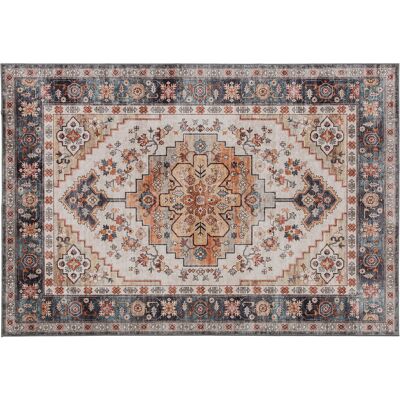 Homcom Alfombra Bohemia Antideslizante y Lavable de Pelo Corto para Salón y Dormitorio, 230x160 cm, Marrón Homcom Alfombra Bohemia Antideslizante y Lavable de Pelo Corto para Salón y Dormitorio, 230x160 cm, Marrón