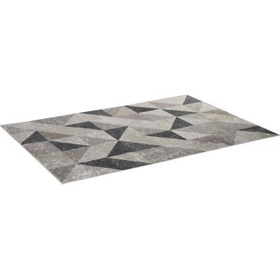 Homcom Alfombra de Terciopelo Moderna 230x160cm Diseño Geométrico Antideslizante para Dormitorio Oficina en Gris Aosom España Homcom Alfombra de Terciopelo Moderna 230x160cm Diseño Geométrico Antideslizante para Dormitorio Oficina en Gris Aosom España