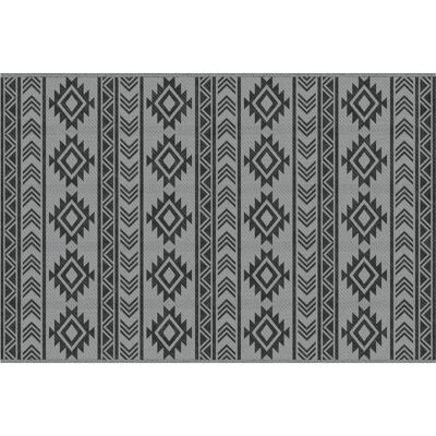 Outsunny Alfombra de Exterior Reversible 182x274 cm Impermeable Anti-UV para Viajes en Autocaravana Negro y Gris Outsunny Alfombra de Exterior Reversible 182x274 cm Impermeable Anti-UV para Viajes en Autocaravana Negro y Gris
