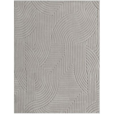Homcom Alfombra Salón 160x120 cm Pelo Corto Estilo Moderno Base Antideslizante Tejida a Máquina Gris Homcom Alfombra Salón 160x120 cm Pelo Corto Estilo Moderno Base Antideslizante Tejida a Máquina Gris