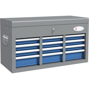 DURHAND Caja de herramientas metálica con 6 cajones y 1 bandeja superior con cerradura y 2 llaves suministradas 2 asas Aosom España DURHAND Caja de herramientas metálica con 6 cajones y 1 bandeja superior con cerradura y 2 llaves suministradas 2 asas Aosom España