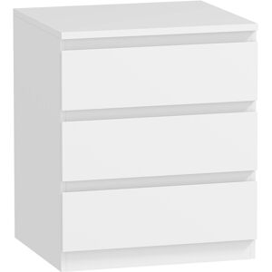 Homcom Cómoda 3 Cajones con Cierre Suave Cajonera para Salón Oficina Estilo Moderno 45x40x52,8 cm Blanco Homcom Cómoda 3 Cajones con Cierre Suave Cajonera para Salón Oficina Estilo Moderno 45x40x52,8 cm Blanco