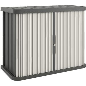 Outsunny Cofre de Almacenamiento Exterior 480 L, 2 Niveles con Puertas Correderas Resistente a los UV, 120,5x59,5x92cm, Marrón Claro Aosom España Outsunny Cofre de Almacenamiento Exterior 480 L, 2 Niveles con Puertas Correderas Resistente a los UV, 120,5x59,5x92cm, Marrón Claro Aosom España