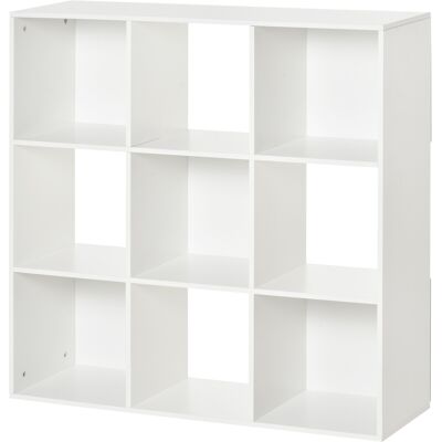 Homcom Estantería Librería 3 Niveles Armario de Almacenamiento 9 Cubos Estantería de Pie Separador de Habitación Exposición Madera Aosom España Homcom Estantería Librería 3 Niveles Armario de Almacenamiento 9 Cubos Estantería de Pie Separador de Habitación Exposición Madera Aosom España