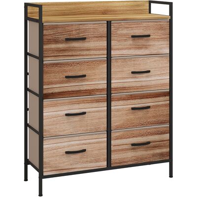 Mueble de almacenamiento HOMCOM - 8 cajones de tela extraíbles - Naturaleza Mueble de almacenamiento HOMCOM - 8 cajones de tela extraíbles - Naturaleza