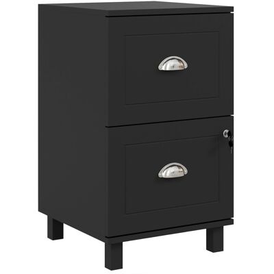 Homcom Archivador con Cerradura y 2 Cajones Barras Ajustables para Carpetas A4 y Carta Diseño Compacto 40x41,5x67,5 cm Negro Homcom Archivador con Cerradura y 2 Cajones Barras Ajustables para Carpetas A4 y Carta Diseño Compacto 40x41,5x67,5 cm Negro