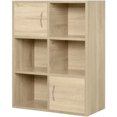 Homcom Librería Estantería de 6 Cubos Estantería de Madera para Almacenaje Exposición 3 Niveles para Salón Pared Biblioteca 61.5x29.5x80cm Aosom España Homcom Librería Estantería de 6 Cubos Estantería de Madera para Almacenaje Exposición 3 Niveles para Salón Pared Biblioteca 61.5x29.5x80cm Aosom España