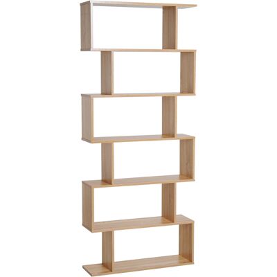 Homcom Estantería para Libros Moderna Librería con 6 Estantes para Comedor Salón Estudio 80x23x192 cm Roble Aosom España Homcom Estantería para Libros Moderna Librería con 6 Estantes para Comedor Salón Estudio 80x23x192 cm Roble Aosom España