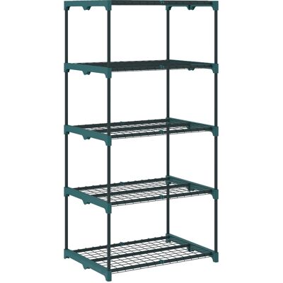 Outsunny Soporte para Plantas de 5 Niveles Estantería para Plantas de Acero Estantes de Rejilla 67x49x138 cm Verde Oscuro Outsunny Soporte para Plantas de 5 Niveles Estantería para Plantas de Acero Estantes de Rejilla 67x49x138 cm Verde Oscuro