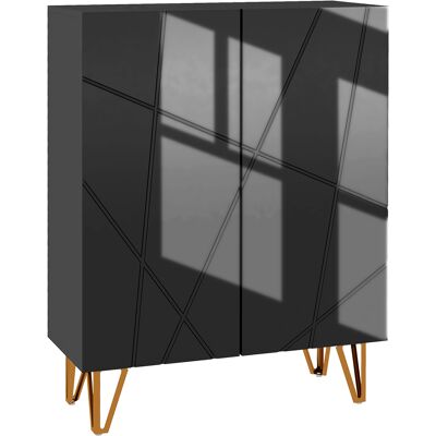 Homcom Zapatero Recibidor para 15-20 Pares con Estantes Ajustables Cierre Suave 72x315x95 cm Negro Brillante Aosom España Homcom Zapatero Recibidor para 15-20 Pares con Estantes Ajustables Cierre Suave 72x315x95 cm Negro Brillante Aosom España