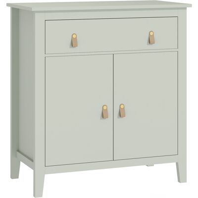 Homcom Aparador con Cajón Armario de 2 Niveles y Estante Ajustable Base Elevada y Amplia Superficie 80x40x90cm Verde Claro Homcom Aparador con Cajón Armario de 2 Niveles y Estante Ajustable Base Elevada y Amplia Superficie 80x40x90cm Verde Claro