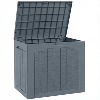 Outsunny Baúl de Jardín con Asas, Contenedor para Herramientas Impermeable, 56x41x50 cm, Gris claro Outsunny Baúl de Jardín con Asas, Contenedor para Herramientas Impermeable, 56x41x50 cm, Gris claro