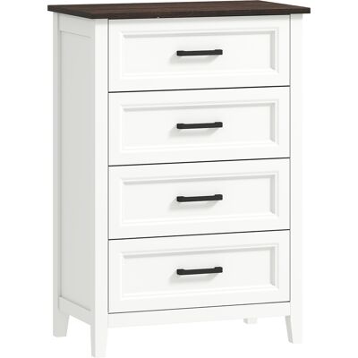 Homcom Cómoda Dormitorio Estrecho y Alto con Encimera Efecto Madera Cajonera para Espacios Pequeños 60x35x87 cm Blanco Homcom Cómoda Dormitorio Estrecho y Alto con Encimera Efecto Madera Cajonera para Espacios Pequeños 60x35x87 cm Blanco