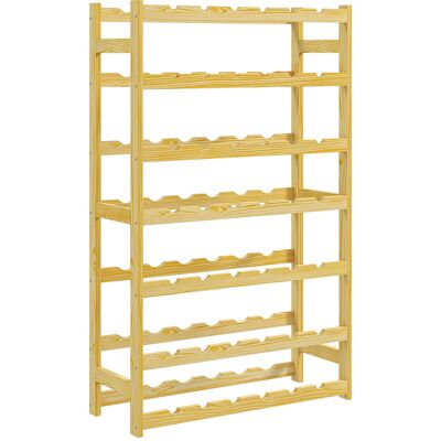 Homcom Botellero de Madera para 42 Botellas Botellero para Vino de 7 Niveles 63x25x102 cm Natural Homcom Botellero de Madera para 42 Botellas Botellero para Vino de 7 Niveles 63x25x102 cm Natural