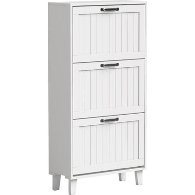 Homcom Mueble Zapatero 3 Cajones Abatibles Estantes Regulables Estrecho Blanco Aosom España Homcom Mueble Zapatero 3 Cajones Abatibles Estantes Regulables Estrecho Blanco Aosom España
