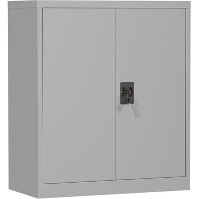 Vinsetto Armario Archivador Metálico con 2 Puertas Cerradura Estante Ajustable para Sala de Estar Estudio 80x40x92,5 cm Gris Vinsetto Armario Archivador Metálico con 2 Puertas Cerradura Estante Ajustable para Sala de Estar Estudio 80x40x92,5 cm Gris