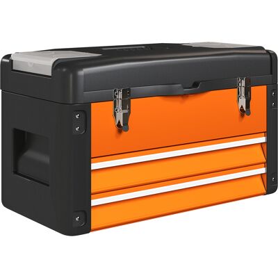 Homcom Maletín de Herramientas Resistente con 2 Cajones y Asa de Transporte para Hogar y Taller Naranja Aosom España Homcom Maletín de Herramientas Resistente con 2 Cajones y Asa de Transporte para Hogar y Taller Naranja Aosom España