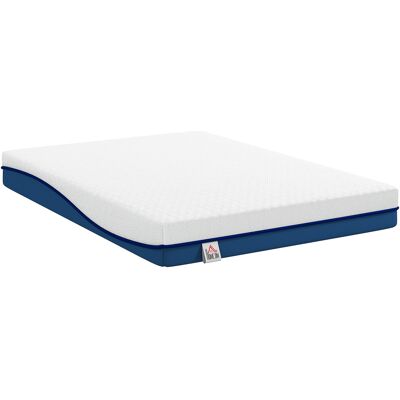 Homcom Colchón 190x135 cm Grosor 20 cm Colchón Viscoelástico con Té Verde Firmeza Media Cama Refrescante con Espuma de Gel Homcom Colchón 190x135 cm Grosor 20 cm Colchón Viscoelástico con Té Verde Firmeza Media Cama Refrescante con Espuma de Gel