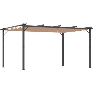 Pérgola de jardín Outsunny 3x4x2.23m aluminio con cubierta impermeable y protección UV - Gazebo Pergola Pérgola de jardín Outsunny 3x4x2.23m aluminio con cubierta impermeable y protección UV - Gazebo Pergola