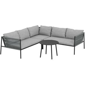 Outsunny Conjunto Jardín Exterior de Ratán con 2 Sofás de 2 Plazas Sofá Esquina Mesa Redonda Cojines Terraza Gris Oscuro Outsunny Conjunto Jardín Exterior de Ratán con 2 Sofás de 2 Plazas Sofá Esquina Mesa Redonda Cojines Terraza Gris Oscuro