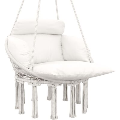 Sillón hamaca Outsunny con cojín grande y cómodo Sillón hamaca Outsunny con cojín grande y cómodo