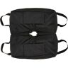 Outsunny Juego de 2 Bolsas de Arena Peso para Sombrilla 50kg con Pala y Asas Cubierta de Tela Oxford Impermeable 50x25x18cm Negro