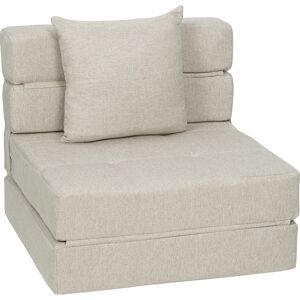 Homcom Butaca sofá-cama convertible sillón 1 plaza con 1 cojín con funda desmontable, tejido beige Aosom España Homcom Butaca sofá-cama convertible sillón 1 plaza con 1 cojín con funda desmontable, tejido beige Aosom España