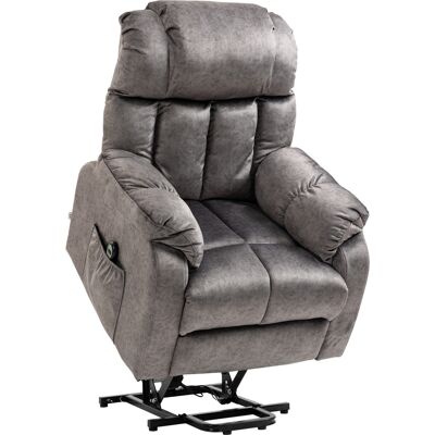 Homcom Sillón Levanta Personas Eléctrico con Mando a Distancia Reclinación 135° y 2 Bolsillos en Tela Gris para Mayor Comodidad Aosom España Homcom Sillón Levanta Personas Eléctrico con Mando a Distancia Reclinación 135° y 2 Bolsillos en Tela Gris para Mayor Comodidad Aosom España