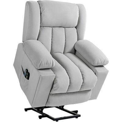 Homcom Sillón de Ayuda para Levantarse Eléctrico, Tela Suave aterciopelada, Puertos USB Homcom Sillón de Ayuda para Levantarse Eléctrico, Tela Suave aterciopelada, Puertos USB
