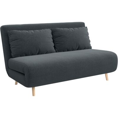 Homcom Sofá cama, cama para invitados, respaldo regulable en 3 posiciones, tapizado de pana, hasta 120 kg, 141 x 90 x 81 cm, gris oscuro Aosom España Homcom Sofá cama, cama para invitados, respaldo regulable en 3 posiciones, tapizado de pana, hasta 120 kg, 141 x 90 x 81 cm, gris oscuro Aosom España